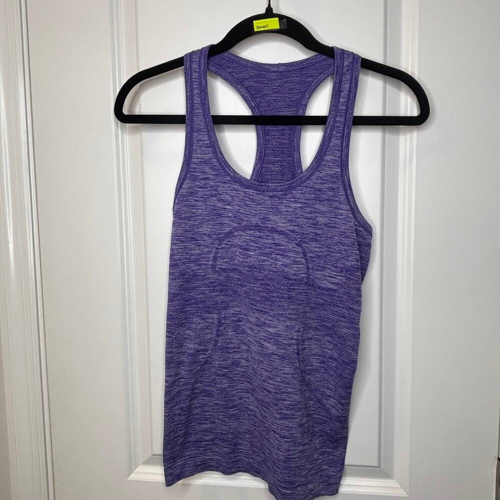 Lululemon Racerback Tank Top Purple Heathered Seamless Women's Small S
